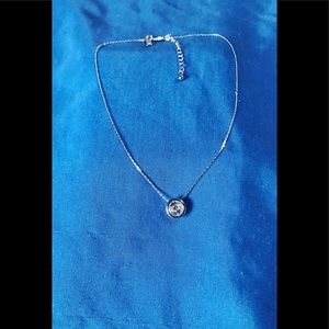 Sterling Silver Diamond Pendant Necklace